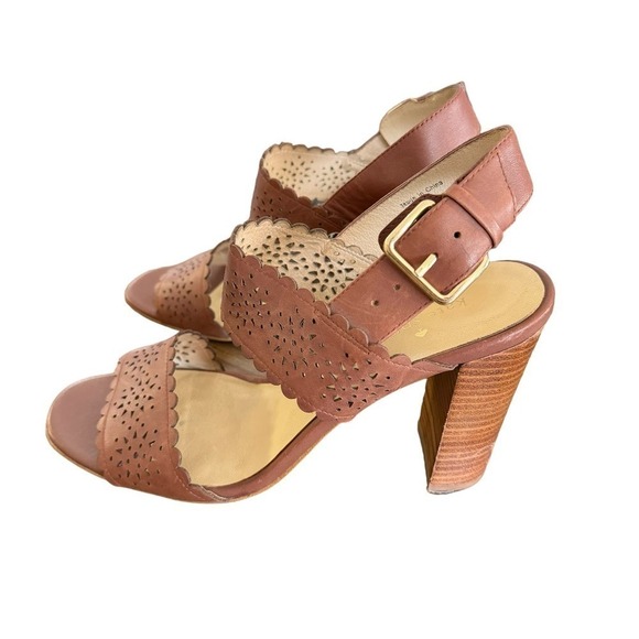 Kate Spade Paula Lasercut Women's Stacked Sandal Heels Size 10 - Picture 3 of 10